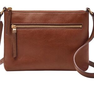 Fossil leather crossbody bag
